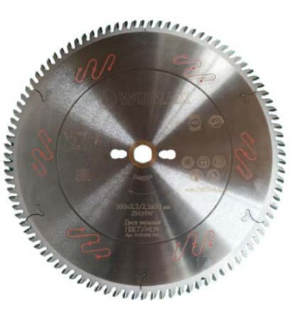 1610030096 Диск пильный д300*3,2/2,2*30мм, Z96, WUMAX