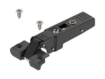 Петля CLIP TOP  для алюминиевых рамок 95°, накладная, без пружины арт.:70T950A, цвет черный оникс