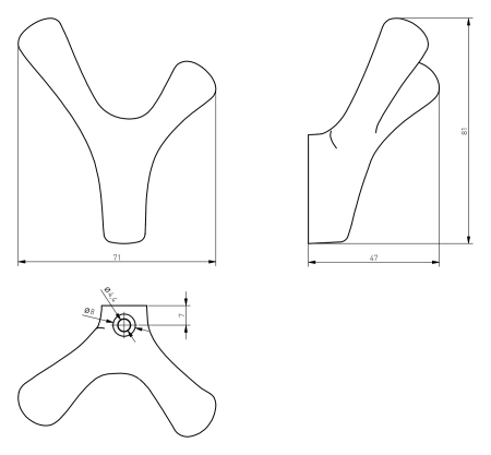 Крючок-вешалка TORNA