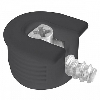 Эксцентриковая стяжка Ф20мм + дюбель 6х7мм, черная