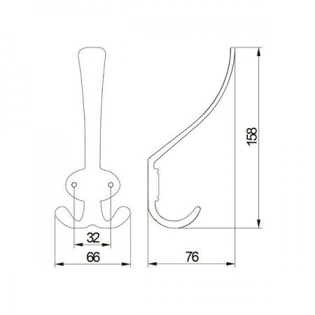 Крючок-вешалка CORUNA-D