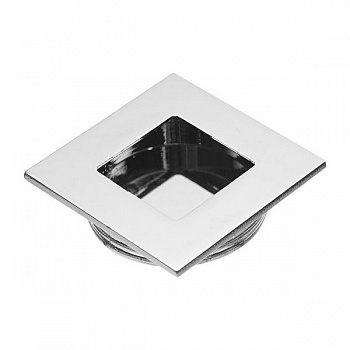 Ручка врезная UZ-В-226, квадратная, хром