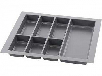 Вкладыш для столовых приборов Classico 80 (715х474мм), базальт серый