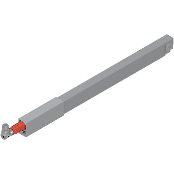 Продольный релинг ANTARO, НД=450 мм, левый, Серый металлик