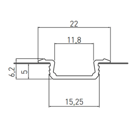 Профиль для светодиодных лент GLAX