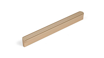 RS064SG.4/128    Ручка VERTICAL, 128/148мм, сатиновое золото