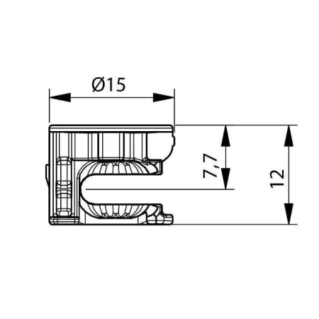 Эксцентриковая стяжка для плиты 16мм, раст.34мм GTV