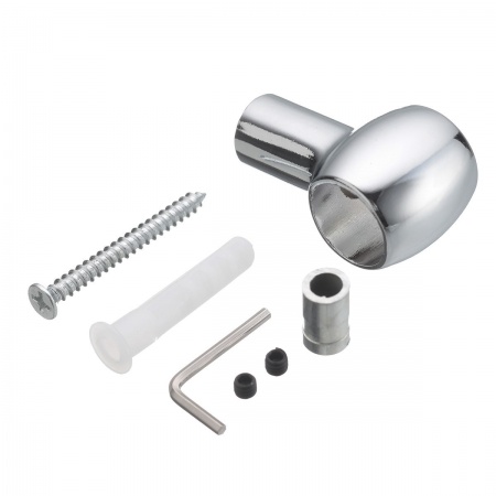 Держатель рейлинга "ретро", хром