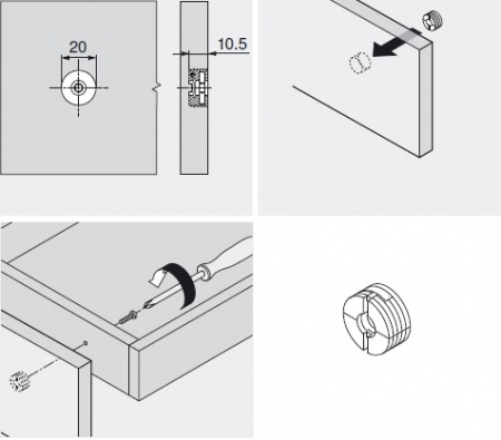 Фасадный эксцентрик BLUM арт.295.1000