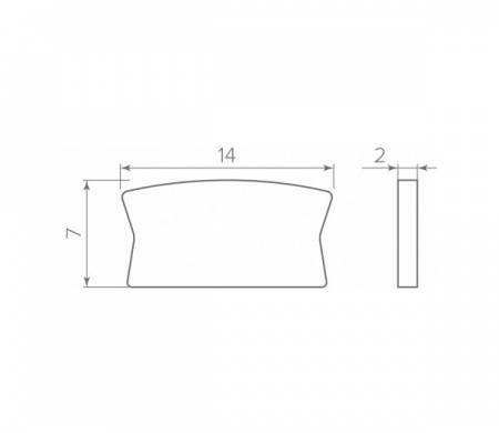 Профиль для светодиодных лент GLAX MINI