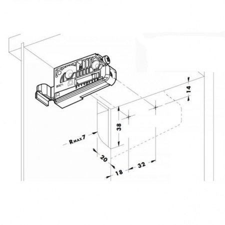 Подвеска кухонная регулируемая CAMAR 806 на шурупы