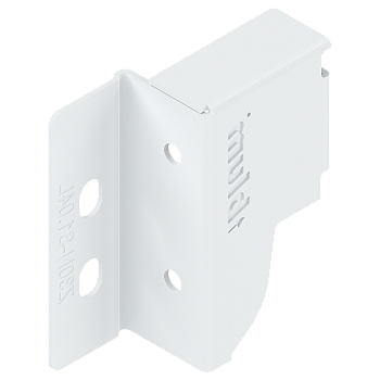 Держатель задней стенки ANTARO, высота N (81.5 мм), правый, Белый шелк 