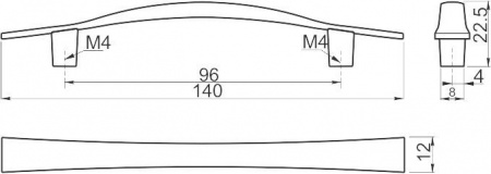 Ручка мебельная UN-06