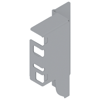 Держатель задней стенки ANTARO, высота M (96.5 мм), левый,  Серый металлик