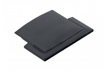 Заглушка для врезного профиля GLAX, черная