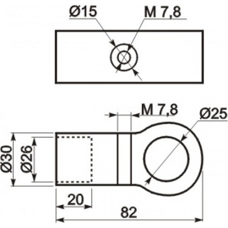 TRIS 560 Крепление трубы одностороннее