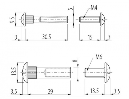 Стяжка колпачковая (межсекционная)