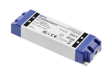 Трансформатор электронный GTV PRO+, для светодиодных ламп 12V, с защитой от КЗ и перегрузки