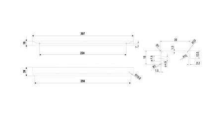 Ручка торцевая MONTE
