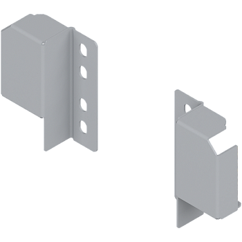 Держатель дополнительного релинга лев+прав, Серый металлик