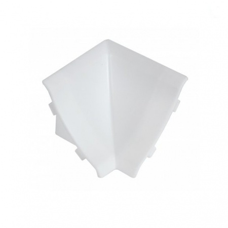 Угол внутренний плинтуса пристенного, белый №50