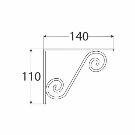 Кронштейн декоративный WOZ