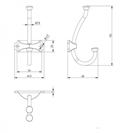 Крючок-вешалка CRAFT