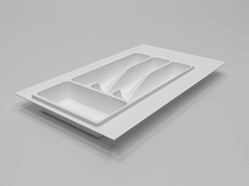 Вкладыш для столовых приборов в базу 300 мм, белый 195-242 х 390-490мм