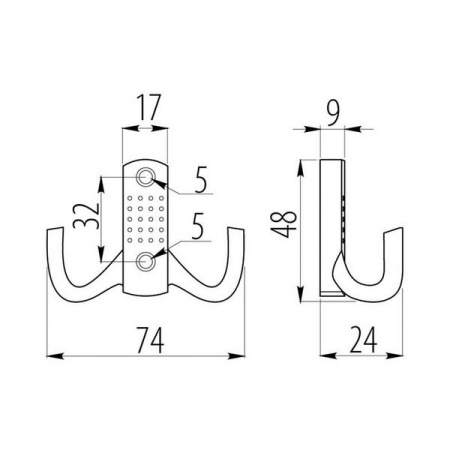 Крючок-вешалка WP12