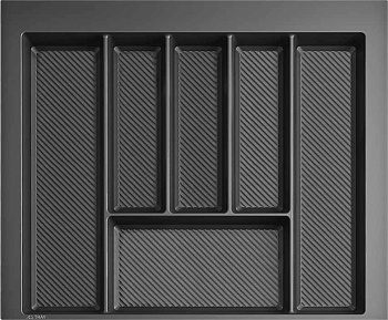 Вкладыш для столовых приборов TRAY 600, графит 550x490мм