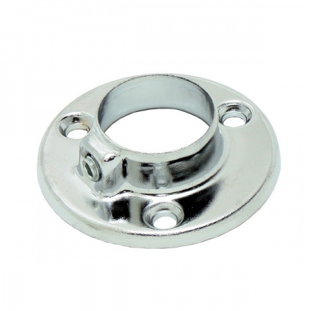 Фланец Ф25мм, сталь, хром
