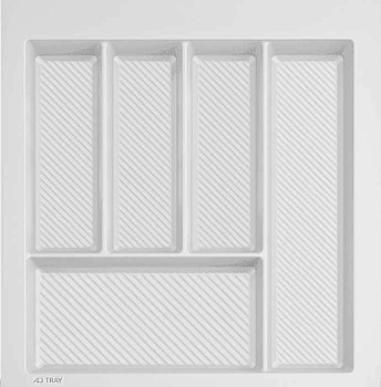 Вкладыш для столовых приборов TRAY 500, белый 450х490мм