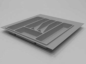 Вкладыш для столовых приборов в базу 500 мм, серый 395-445 х 390-490мм