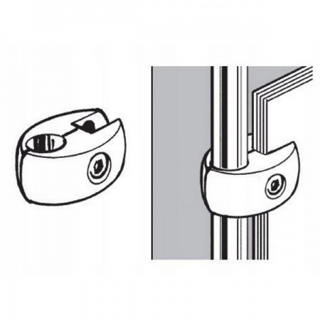 TRIS 550 Держатель труба-ДСП/стекло