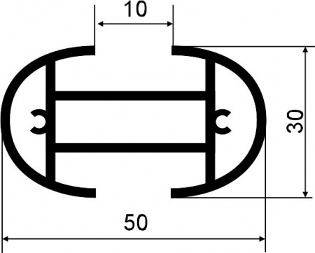 Стойка для интерьерной системы Free Style 2.7м