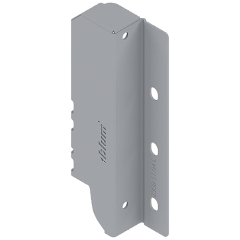 Держатель задней стенки ANTARO, высота B (160 мм), левый, Серый металлик