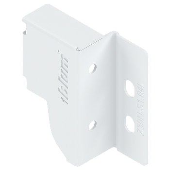 Держатель задней стенки ANTARO, высота N (81.5 мм), левый, Белый шелк 