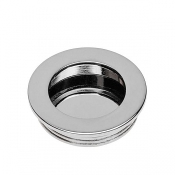 Ручка врезная UZ-В-224, круглая, хром