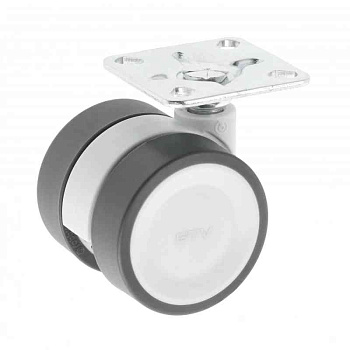 Опора колесная, CIRCO, d-50мм, серое