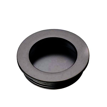 Ручка врезная UZ-В-224, круглая, черная