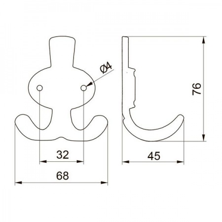 Крючок-вешалка CORUNA-M