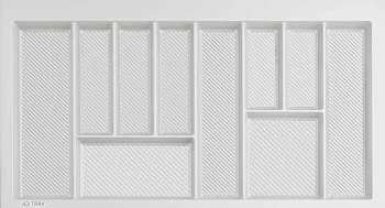 Вкладыш для столовых приборов TRAY 900, белый 850х490мм