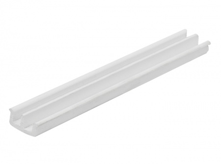 Профиль направляющий для 2-х стекол, низкий L-2.5м, белый
