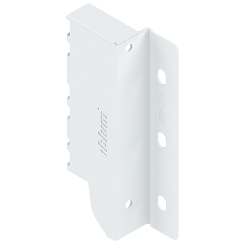 Держатель задней стенки ANTARO, высота K (128 мм), левый, Белый шелк 