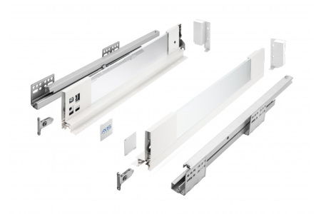 AxisPro со стеклянными боковинами, низкий (Н-84мм), белый